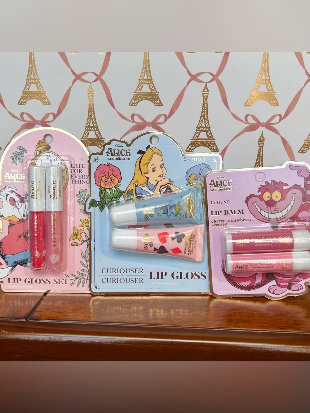 Disney Alice in Wonderland Lip Balm & Gloss Gift Set